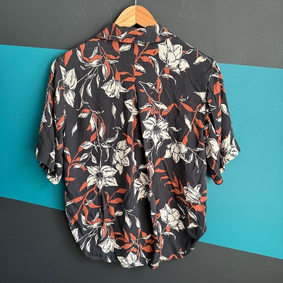 Rag & Bone Mare Short-Sleeve Shirt In Floral Print size XS - Silk blend - Picture 5 of 10